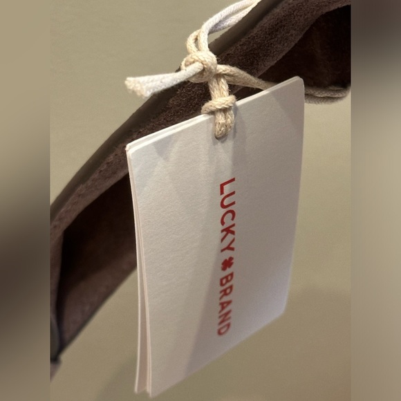 Lucky Brand Genuine Suede Slouchy Hobo Bag With Bow Detail - Picture 3 of 5